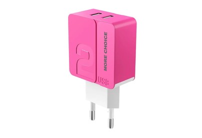 MORE CHOICE (4627151191676) NC46 2USB 2.4A Pink