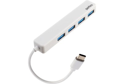 PERFEO (PF D0788) USB CHUB 4 Port, (PFH039 White) белый