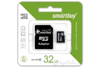 SMARTBUY (SB32GBSDCL1001LE) MicroSDHC 32GB Class10 LE + адаптер