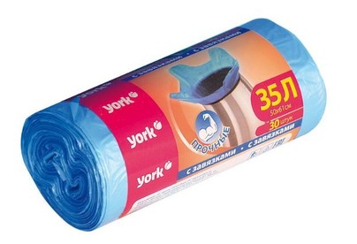 YORK с завязками YORK 35л (30шт.) 902160