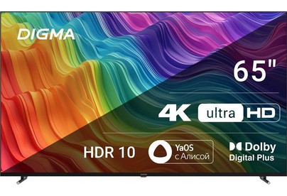 DIGMA DMLED65UBB33 UHD SMART Яндекс