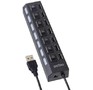 PERFEO (PF_C3223) USBHUB 7 Port, (PFH033 Black) чёрный