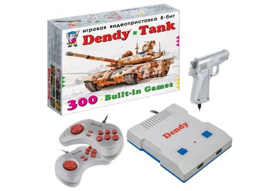 DENDY Tank 300 игр + световой пистолет