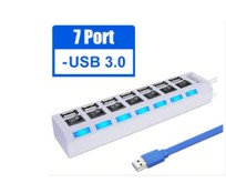 SMARTBUY (SBHA7307W) USB 3.0 хаб + выкл., 7 портов, белый