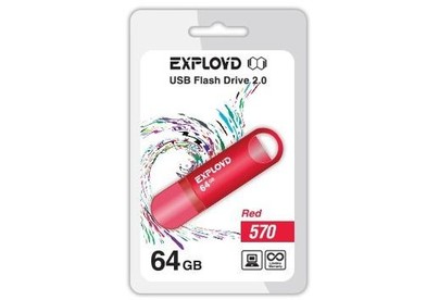 EXPLOYD 64GB 570 красный [EX64GB570Red]