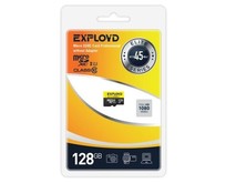 EXPLOYD 128GB microSDXC Class 10 UHS1 Elite [EX128GCSDXC10UHS1ElU1 w]