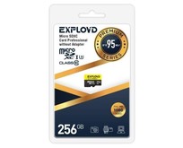 EXPLOYD 256GB microSDXC Class 10 UHS1 Premium (U3) [EX256GCSDXC10UHS1ElU3 w]