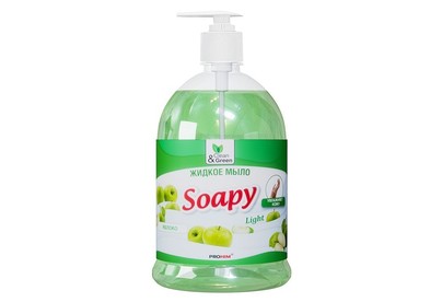 CLEAN&GREEN CG8094 Soapy эконом яблоко с дозатором 1000 мл.