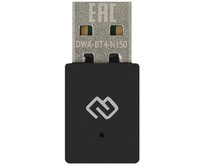 DIGMA Сетевой адаптер WiFi + Bluetooth DWABT4N150 N150 USB 2.0 (ант.внутр.) 1ант. (упак.:1шт)