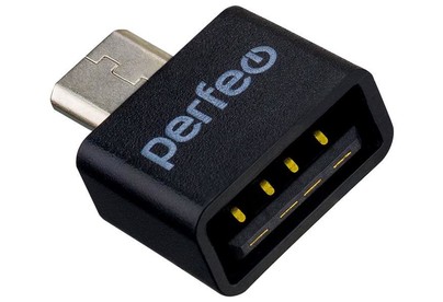 PERFEO (PF_C3003) USB на TypeC c OTG (PFVIO008 Black) чёрный