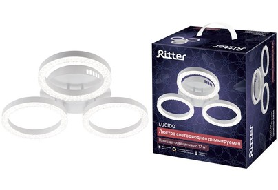 RITTER 51641 9 LUCIDO 48Вт/2700K/4200K/6400K белый