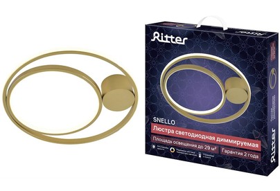 RITTER 51625 9 SNELLO 72Вт/2700K/4000K/6400K золото