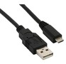 VS (U018) USB2.0 A вилкаMicroUSB вилка, 1, 8м черный