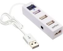 PERFEO (PF D0801) USBHUB 4 Port, (PFH045 White) белый