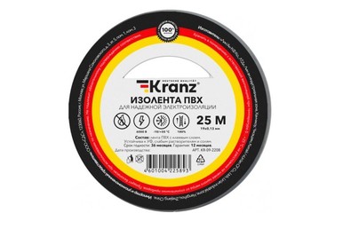 KRANZ (KR092208) 0.13Х19 ММ, 25 М, СЕРАЯ