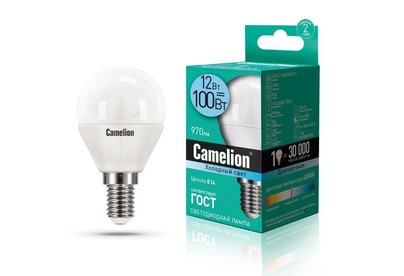 CAMELION (13695) LED12G45/845/E14/12Вт/4500К