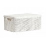 CURVER 03618885 Корзина с крышкой RATTAN STYLE BOX M кремовая (2)