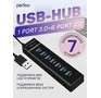 PERFEO (PF D0795) USBHUB 1 Port 3.0+6 Port 2.0 (PFH043 Black) чёрный