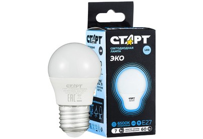СТАРТ (17259) LEDSPHEREE27 7W 65 WS