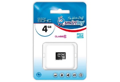 SMARTBUY (SB4GBSDCL1000) MicroSDHC 4GB Class10