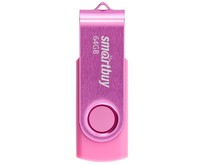 SMARTBUY (SB064GB2TWP) UFD 2.0 064GB Twist Pink розовый SMARTBUY (SB064GB2TWP) UFD 2.0 064GB Twist Pink розовый