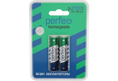 PERFEO (PF_C3320) AA2700MAH/2BL Аккумулятор Пластик