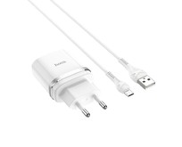 HOCO (6931474716286) C12Qm QC3.0 White + кабель MICRO USB