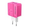 MORE CHOICE (4627151191836) NC46m 2USB 2.4A для micro USB 1м Pink