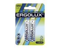 ERGOLUX (12446) AAA1100MAH NIMH BL2 (NHAAA1100BL2, аккумулятор,1.2В)