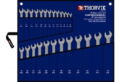 THORVIK CWS0025 Набор ключей гаечных комбинированных в сумке, 632 мм, 25 предметов