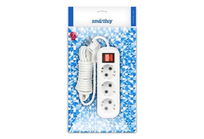 SMARTBUY (SBE16307ZS) 3 гнз х 7,0 м (16А/3.5кВт, ПВС 3х1.0)