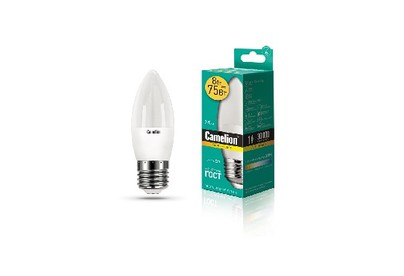 CAMELION (12389) LED8C35/830/E27/8ВТ/3000К