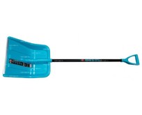 ИНСТРУМ АГРО Лопата пластмассовая Фобос (бирюзовая) с планкой с ал.черенком и Vручкой 100184