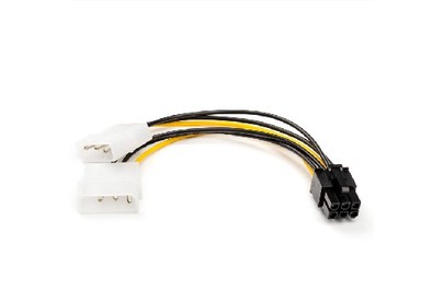 ATCOM (АТ6185) 6 PIN  to 2 molex (video power)