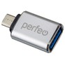 PERFEO (PF_C3002) USB на micro USB c OTG, 3.0 (PFVIO012 Silver) серебряный