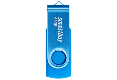 SMARTBUY (SB064GB2TWB) UFD 2.0 064GB Twist Blue синий