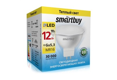 SMARTBUY (SBLGU5_31230K) 12W/3000K/GU5.3
