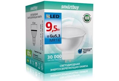 SMARTBUY (SBLGU5_39_560K) 9.5W/6000K/GU5.3