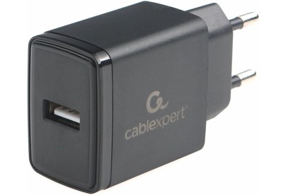 CABLEXPERT (22210) ЗУ10.5Вт, 2.1А, 1хUSB, чёрный, пакет