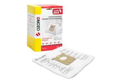 OZONE XXL02 Мешкипылесборники синтетические 12 шт