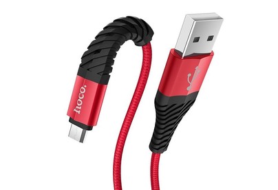 HOCO (6931474710550) X38 USB (m)microUSB (m) 1.0м  красный