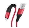 HOCO (6931474710550) X38 USB (m)microUSB (m) 1.0м  красный