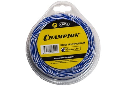 CHAMPION C7056 Корд трим. SKYCUTTER 2.4мм* 15м (витой квадрат)
