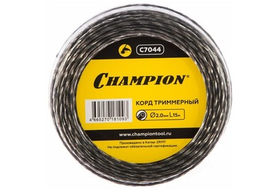 CHAMPION C7044 Корд трим. TRITWIST 2.0мм* 15м (витой треугольник)