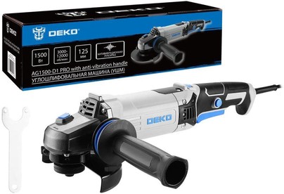 DEKO AG1500D1 PRO, 125мм, 1500 Вт 0831028