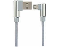 PERFEO (U4805) USB A вилка Micro USB вилка, 2.4A, угловой, серый, 1 м, Micro Premium PERFEO (U4805) USB A вилка Micro USB вилка, 2.4A, угловой, серый, 1 м, Micro Premium