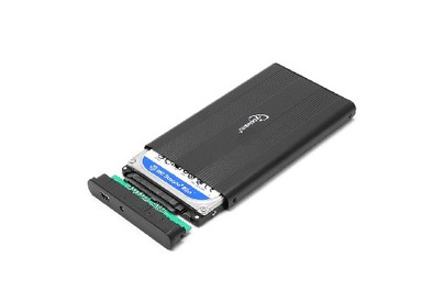 GEMBIRD (13045) EE2U2S5 внешний корпус 2.5, черный, USB 2.0, SATA, металл