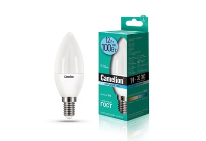 CAMELION (13689) LED12C35/845/E14/12Вт/4500К