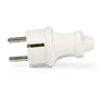 SMARTBUY (SBE16P01w) Вилка прямая с заземлением белая 16А 250В