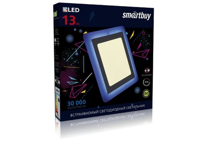 SMARTBUY (SBLSqDLB133KB) 13w/3000K+B